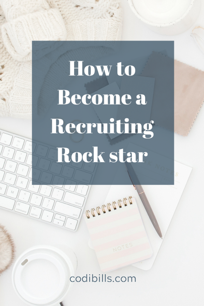 The entire reason you are putting yourself out there is to build your business. What do you HAVE to do to build your business? Recruit!
I have two tips to ensure you are making the most of your recruiting game.
